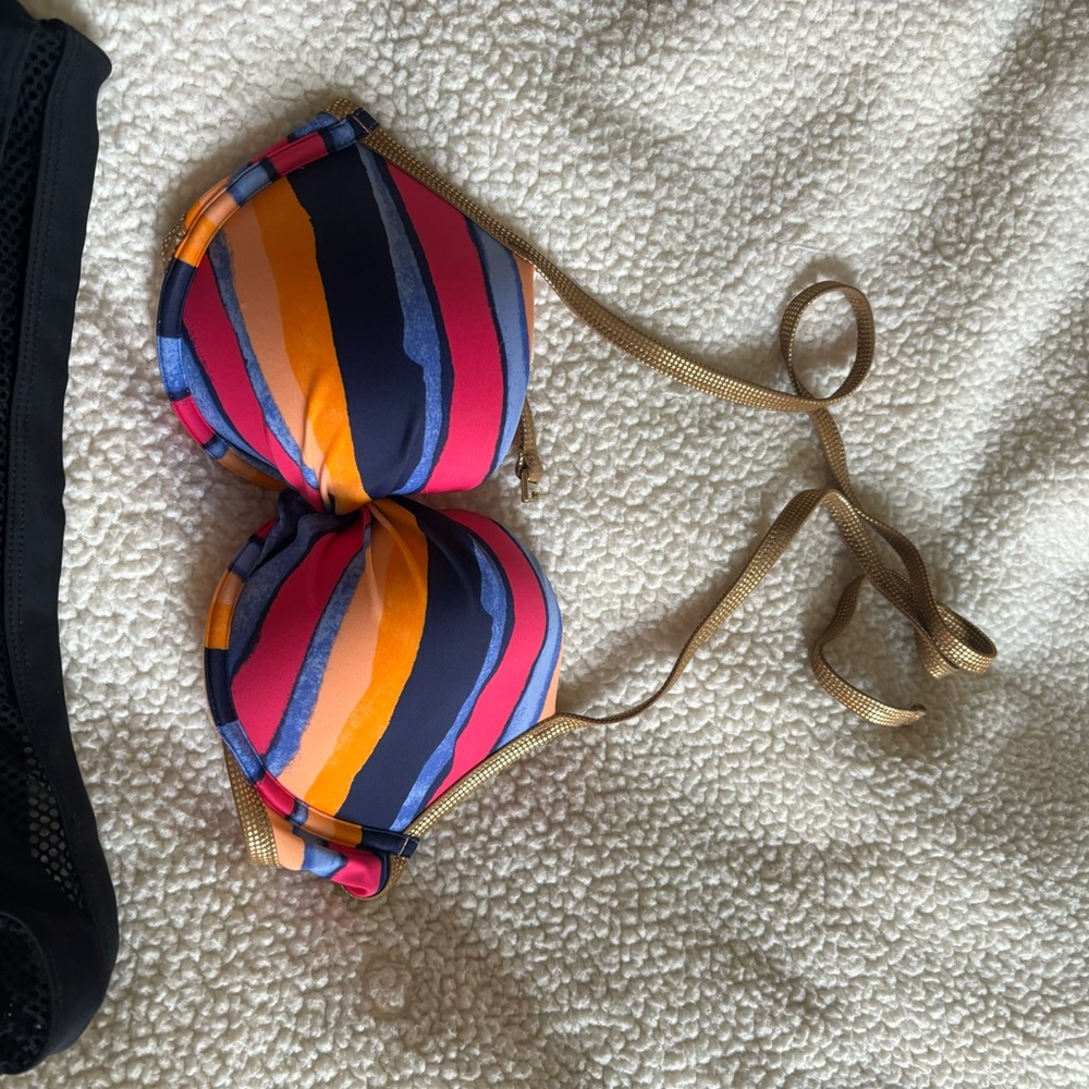 Aerie multi color bikini top